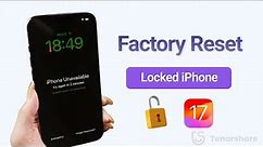 How to Factory Reset iPhone Without Passcode | Reset Locked iPhone 2024