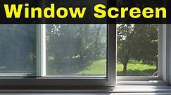 How To Clean A Window Screen-Easy Tutorial
