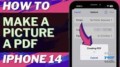 How to Make a Picture a PDF on iPhone 14