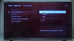How to Turn On & Turn Off the Audio Descriptions in TCL Roku TV 2024