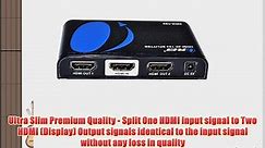 OREI HDX-102 Premium 1x2 2 Ports HDMI Powered Splitter Ver 1.4 Certified with Full Ultra HD - video Dailymotion