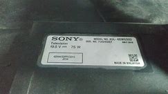 Sony tv. Blank no display See this video to repair it | Sandy