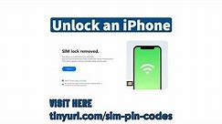 Unlock Verizon AT&T T Mobile Sim Code on iPhone