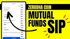 Zerodha Coin Mutual Funds SIP - How To Setup SIP With Bank Mandate - Full Tutorial