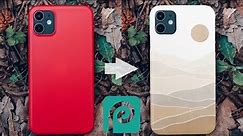Create a phone case mockup online in Photopea