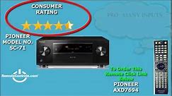 Review Pioneer Elite Receiver featuring Class D3 Amplification 7.2 Channel Network Ready - SC-71