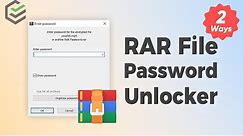 [2024] Best RAR Password Unlocker | How to Recover RAR File Password✔️- WinRAR Password Unlock