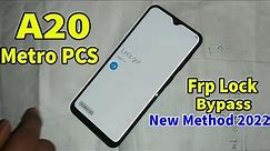 Samsung Galaxy A20 (SM-A205U) Metro Pcs Bypass Frp Lock Unlock | Frp Bypass Unlock Googe Account