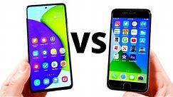 Samsung Galaxy A52 vs iPhone SE!