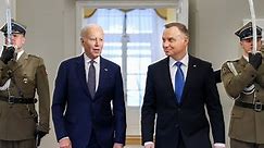 Prezydent Andrzej Duda i Prezydent USA Joe Biden w Warszawie