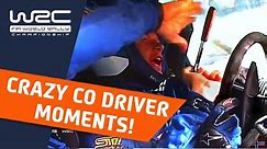 WRC Top 10 CRAZY Co-Driver Moments! Funny rally onboard compilation about rally co drivers.
