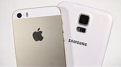 Samsung Galaxy S5 vs Apple iPhone 5s - Full Comparison