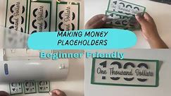 DIY HOW I MAKE MONEY PLACEHOLDERS || BEGINNER FRIENDLY | Toriibudgets