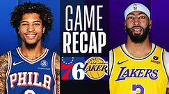 Game Recap: Lakers 101, 76ers 94