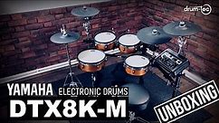 Yamaha DTX8K-M electronic drumkit unboxing & playing by drum-tec