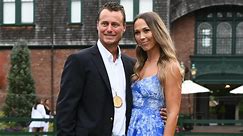Lleyton Hewitt celebrates International Tennis Hall of Fame induction with family