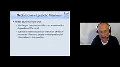 Cognitive Psychology - Lecture 05 - Long Term Memory (LTM) - Part 3 (Episodic & Prospective Memory)