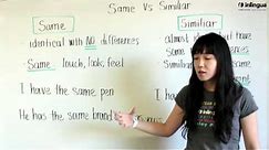 The difference between Same and Similar - English Lessons with inlingua Vancouver