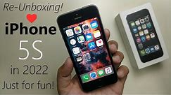 Re-Unboxing | iPhone 5S | 2022 | Just for fun! |