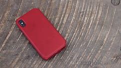 First look: iPhone X (PRODUCT)RED Leather Folio Case | AppleInsider