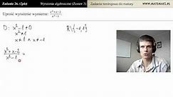 [Zad26] Uprość wyrażenie algebraiczne (wyrażenia algebraiczne - zestaw 3)