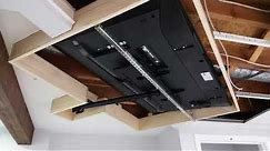 Ultimate Home Theater Ceiling Mounted TV DIY