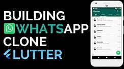 Flutter: Building a WhatsApp Clone from scratch | UI | Material Design
