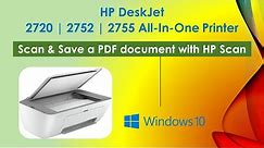 HP DeskJet 2700 series printer : Scan a document using HP Scan on Windows 10