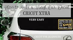 How to Make a Vinyl Car Decal- Cricut Xtra (Great Money Maker at Shows!)