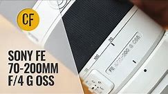 Sony FE 70-200mm f/4 G OSS lens review (Full-frame & APS-C)