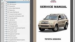 Toyota Sequoia - Service Manual / Repair Manual
