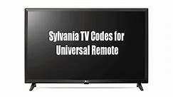 Sylvania TV Codes for Universal Remote and Program Instructions