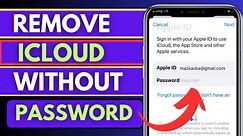 How To Remove ICloud Account From Your IPhone Without Password 2024|Logout Apple ID Without Password