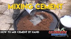 How to mix cement by hand