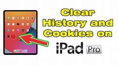 How to Clear history and Cookies on iPad Pro