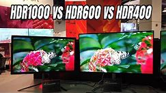 Vesa CES 2019 HDR400 vs HDR 600 vs HDR 1000