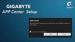 how to install gigabyte app center