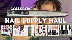 a collective nail supply haul ⋆˙⟡ (items from the hair store, amazon, & shein)