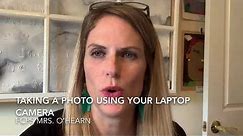 How to take a photo using your laptop camera