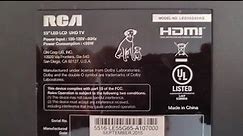 RCA 55" LED UHD TV - Identifying the T-Con Board