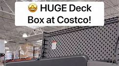 🤩 HUGE Deck Box at Costco! This has a nice rounded design and has 22 cubic feet of storage. The lid is soft closing and the dimensions are: 4'8