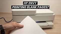 How to Fix HP Envy Printer Printing Blank Pages
