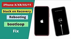 iPhone X stuck on recovery fix!iPhone X rebooting and bootloop fix.