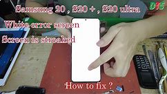Fix Samsung S20 with white screen | Samsung s20 stripe screen | Stripe screen samsung s20 plus