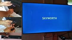 SKYWORTH LED TV 40 INCH IS PROPERLY INSTALLED ON THE WALL MOUNT BRACKET