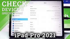 How to Check Device Specification in iPad Pro 2021 – Find Device Info