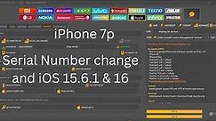 iPhone 7 plus iCloud bypass 15.7.1 || how to change iPhone serial with unlock tool