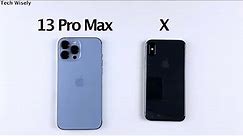 iPhone 13 Pro Max vs iPhone X | SPEED TEST