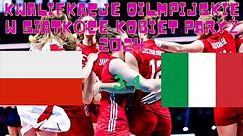 Polska-Włochy 3-1 Kwalifikacje Olimpijskie W Siatkówce Kobiet Paryż 2024. Skrót meczu. Witaj Paryż.