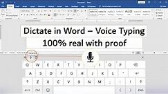 MS Word dictation option not available | Voice Typing in MS Word